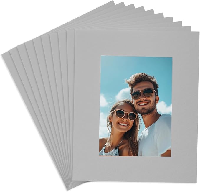 uxcell 10Pcs Picture Mats, 8 x 10 Mat Board Center by uxcell