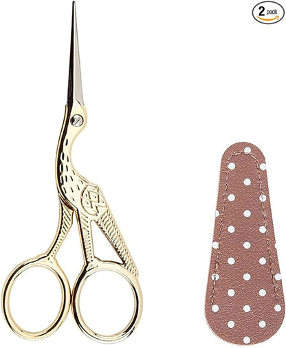 BIHRTC 4.5Inch Embroidery Scissors Sharp Tip Stainless Steel Little Scissors by HOME