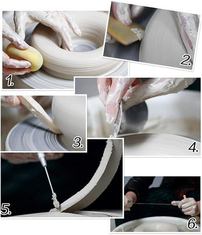 EuTengHao 19Pcs Pottery Tools Clay Sculpting Carving Tool Set Contains Most - Image 6