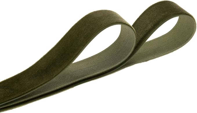 Vintage Moss Green Velvet Ribbon Christmas Ribbon - Image 2