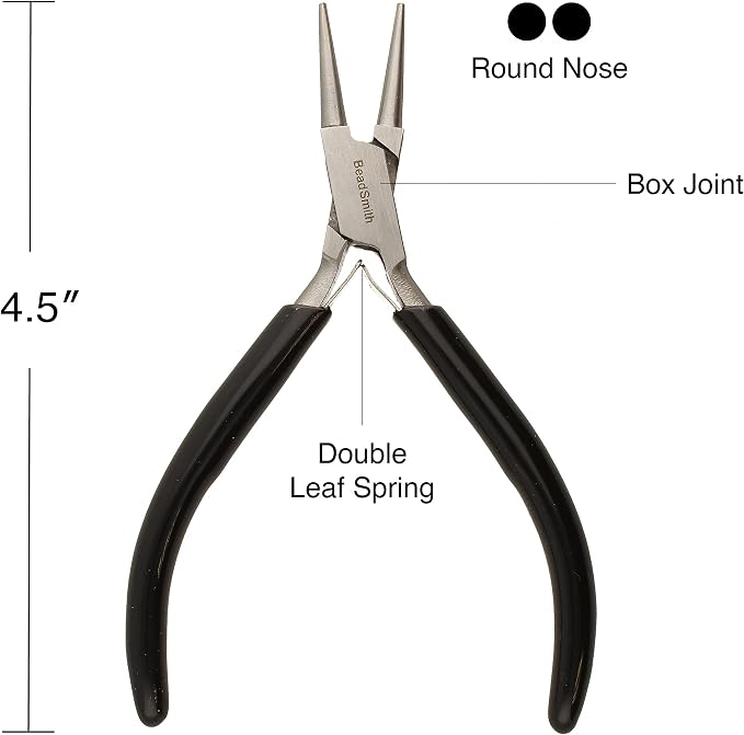 The Beadsmith Precision Series Pliers Set – 3-Piece Kit: Chain Nose, Round Nose - Image 2