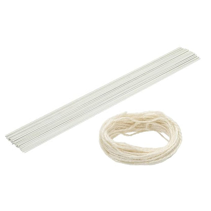 uxcell 50Pcs 2 Gauge Floral Wire, 15.75" Length Flower Stem Wires by uxcell