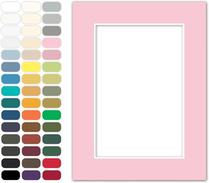 Poster Master Pink Matboard – 4-Ply Acid-Free Picture Mat Board by PosterMaster
