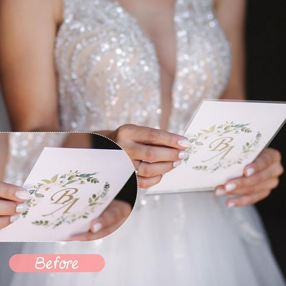 70 Pcs Translucent Vellum Paper, 5.12x7.09 Inch Printable Tracing Paper Wedding - Image 5