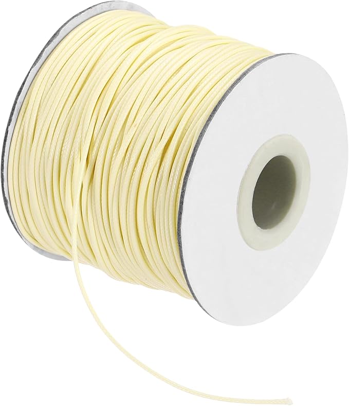 MECCANIXITY Waxed Cord 1mm Waxed Thread 87 Yard Wax String Leather Cord by MECCANIXITY