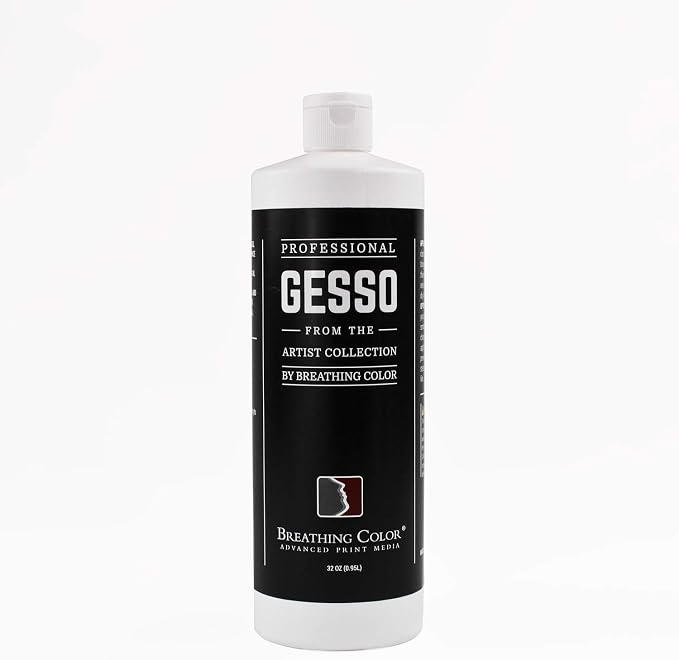 White Gesso Canvas Primer 32 oz Give Your Art The Ultimate Base Prime! Keep by Breathing+Color