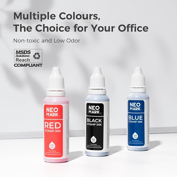 Premium Stamp Ink, Quick-Drying and AP-Certified Non-Toxic Refill Ink - Image 8
