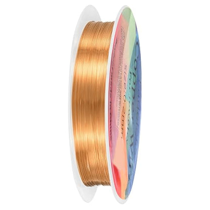 0.2 mm/32 Gauge Copper Wire for Jewelry Making, 82FT Copper Beading Craft Wire by MMETERXITY