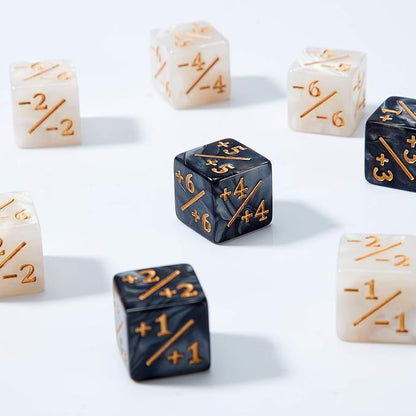 Sumind 24 Pcs Magic Life Counter Dice -1/+1 Counters Commander Buff Tokens 6 - Image 4