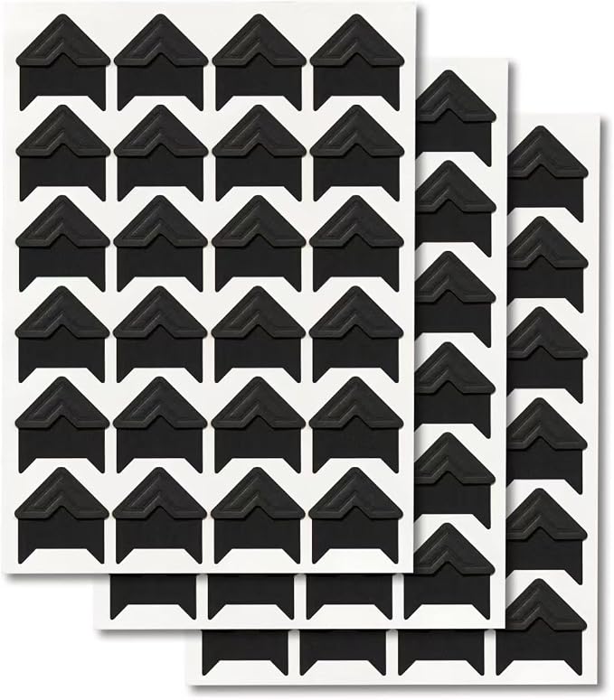 GOONAVI 15 Sheets 360 Pcs Black Acid-Free Photo Corners Mounting Self Adhesive by GOONAVI