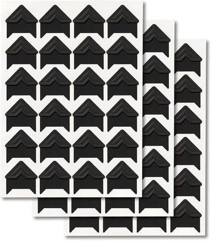 GOONAVI 15 Sheets 360 Pcs Black Acid-Free Photo Corners Mounting Self Adhesive by GOONAVI