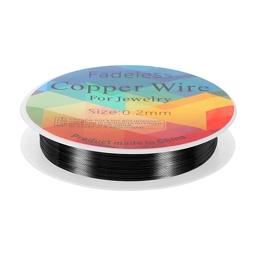 HARFINGTON 82ft Jewelry Wire, 32 Gauge Brass Craft Soft Metal Tarnish Resistant by HARFINGTON
