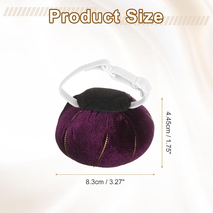 HARFINGTON Wrist Pin Cushion Wristband Sewing Pincushion Polyester Pin Holder - Image 2