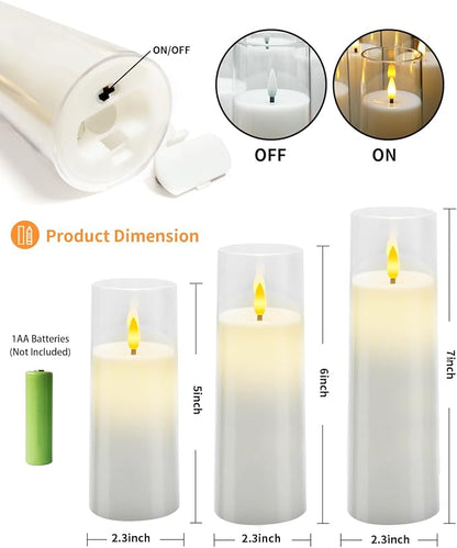 Flickering Flameless Candles Battery Operated - Image 5