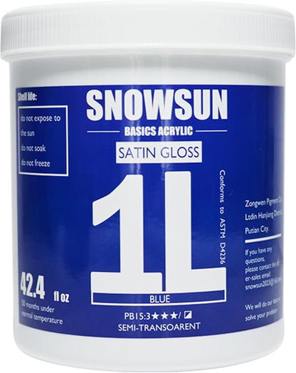 SNOWSUN Blue Acrylic Paints, Large Bulk Heavy Body Acrylic Paint by PainttheLightofInspiration
