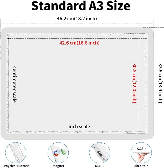 Phylosal Rechargeable A3 Light Pad - Image 3