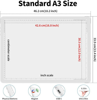 Phylosal Rechargeable A3 Light Pad - Image 3