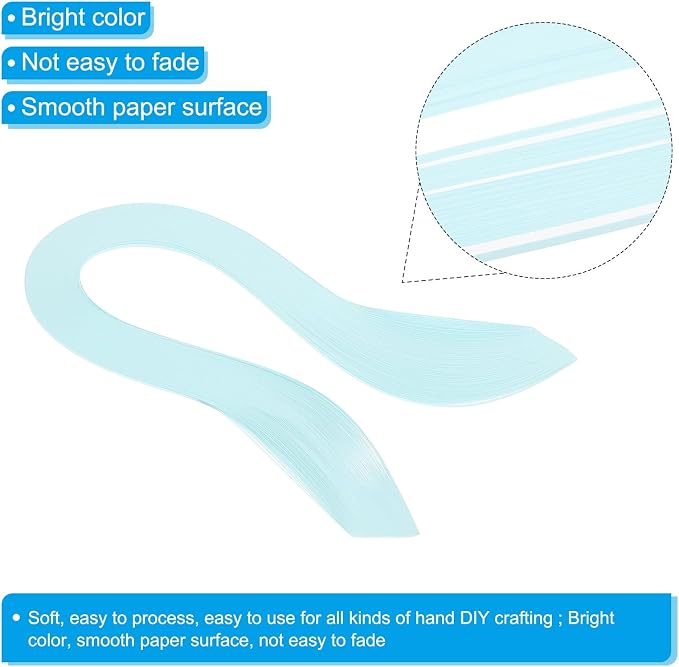 PATIKIL Quilling Strips Paper 600pcs 1.5mm 39cm Origami Paper Quilling Kits - Image 3
