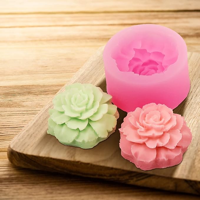 3D Carnation Candle Mold Flower Silicone Mold - Image 5
