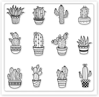 CHGCRAFT Polymer Clay Texture Sheet Cactus Clear Clay Texture Mat Silicone - Image 8