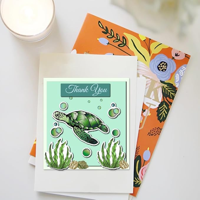 Summer Ocean Sea Turtle Clear Stamps - Image 6