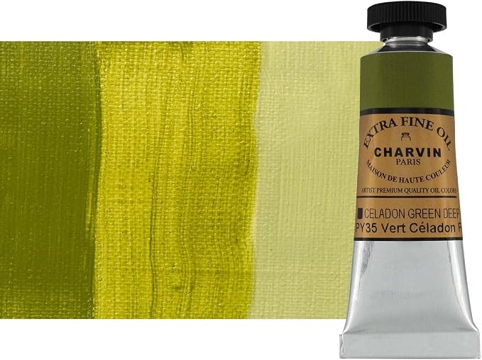 Charvin Extra Fine Oil Paint, Celadon Green Deep 20 ml by Unknown