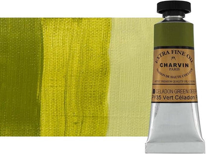 Charvin Extra Fine Oil Paint, Celadon Green Deep 20 ml by Unknown