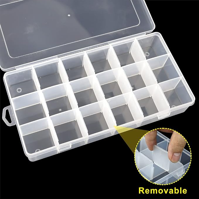 5 Pack 18 Compartment Organizer Box - Image 3