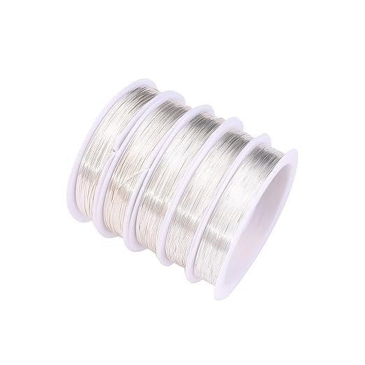 Silver Copper Wire 0.4mm Bead Cord - Image 3