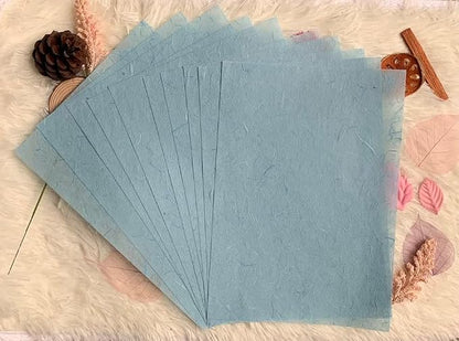 50 Sheets A4 Natural Fiber Mulberry Tree Mulberry Paper Sheets Art Tissue Washi - Image 3