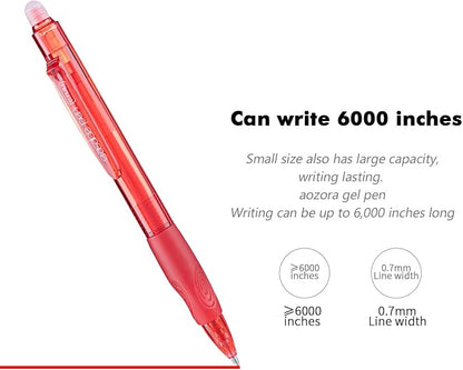 Aozora Erasable Pens Click Fine Point 0.7 mm Retractable Erasable Gel Pens - Image 4