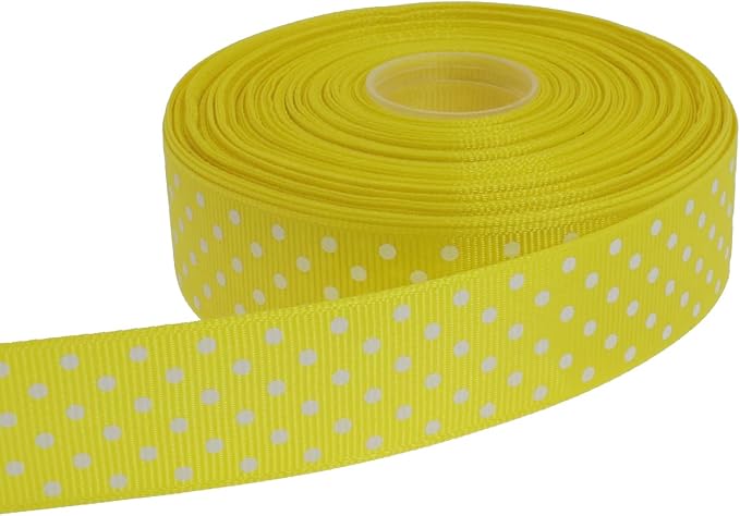 Polka Dot Grosgrain Ribbon 25 Yard Each Roll 100% Polyester by Unknown