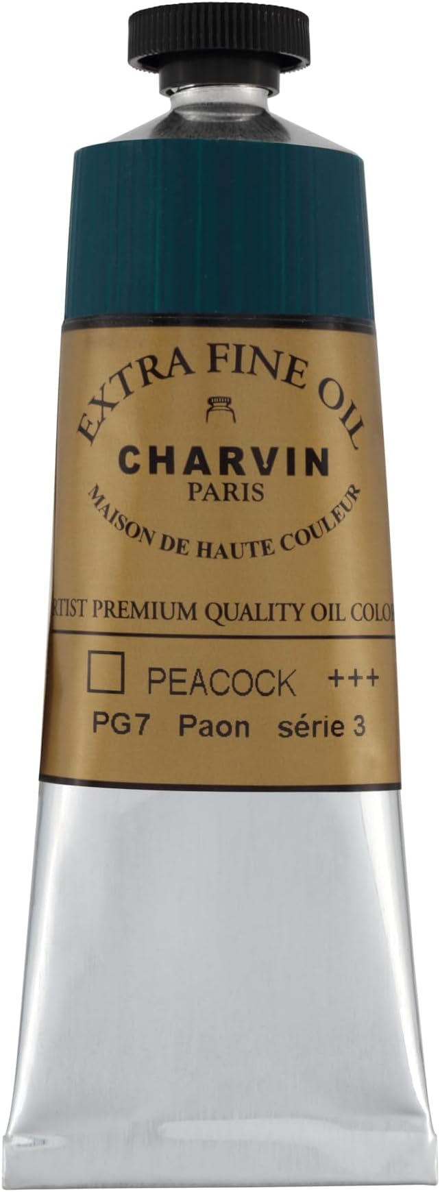 Charvin Extra Fine Oil Paint, Peacock Green 60 mL - Image 2