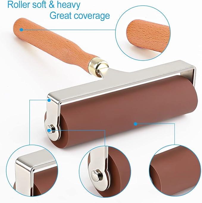 Soft Rubber Roller, Brayer Ideal - Image 3