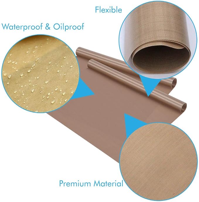 Selizo 10 Pack Teflon Sheet for Heat Press Transfer Sheet Non Stick 12''x16'' - Image 4