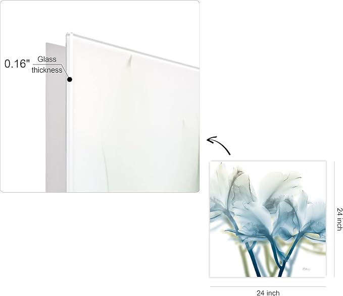 Empire Art Direct Frameless Free Floating Tempered Glass Panel Graphic Wall Art - Image 11