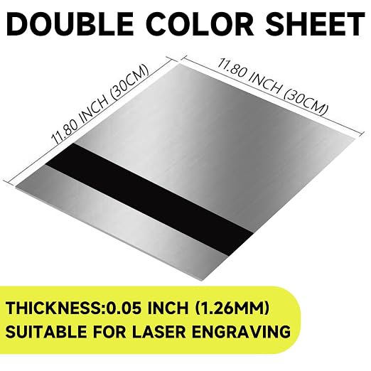 5PCS Laser Engraving Double Color ABS Plastic Sheet, Two-Tone Laserable - Image 2