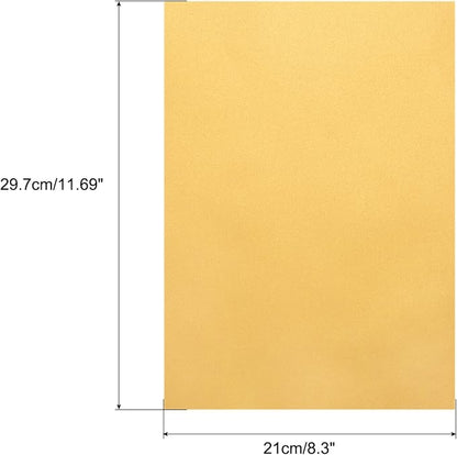 MECCANIXITY Colored Vellum Paper, 20 Sheet Gold Transparency 11.7 x 8.2 - Image 2
