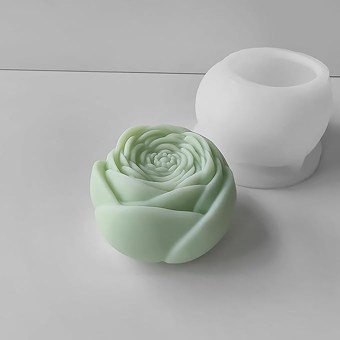 Rose Ball 3D Round Flower Peony Resin Casting Molds - Image 3