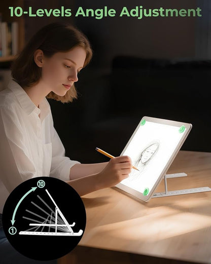A4 Tracing Light Box for Drawing, Bawaslom Rechargeable Light Pad - Image 5