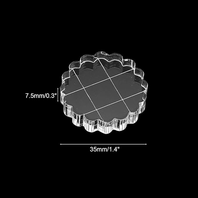 PATIKIL 1.4" Acrylic Stamp Block - Image 2