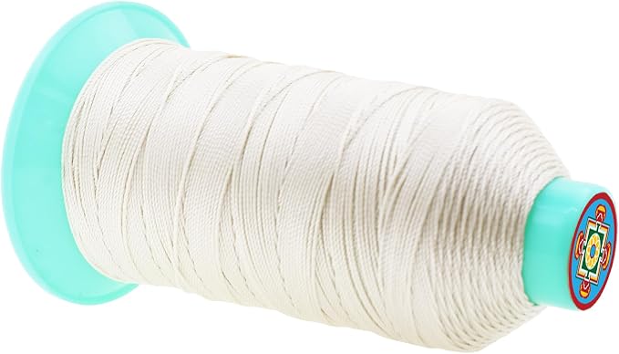 Mandala Crafts Bonded Nylon Thread Off White Heavy Duty Sewing Threads - Image 2