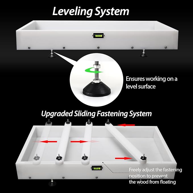 Large Reusable Epoxy Resin Mold 52×26×3 Adjustable Clamping System – Ideal - Image 5