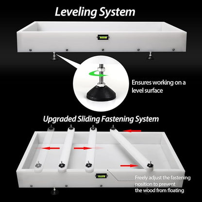 Large Reusable Epoxy Resin Mold 52×26×3 Adjustable Clamping System – Ideal - Image 5