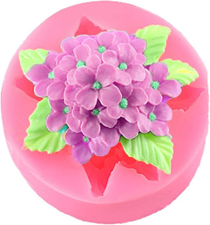 Lilac Fondant Silicone Mold Flower Chocolate Cake Candy Baking Mold Candle Soap - Image 4