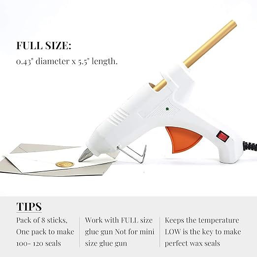 UNIQOOO Mailable Glue Gun Sealing Wax Sticks - Image 6