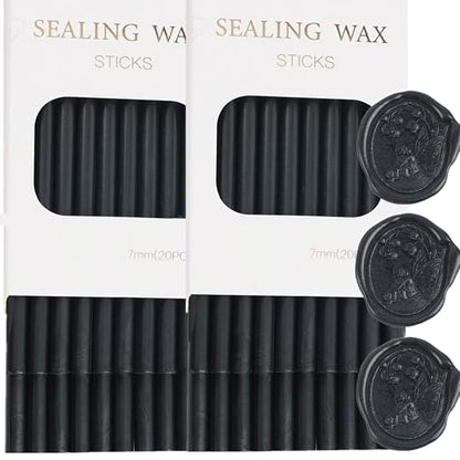 Wax Seal Sticks, ONWINPOR 40Pcs Black Wax Sealing Sticks - Image 7