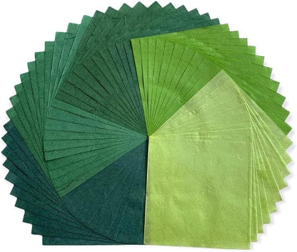 50 Sheets 6 x 6 Inches Natural Fiber Mulberry paper Sheets Square Origami Paper - Image 2