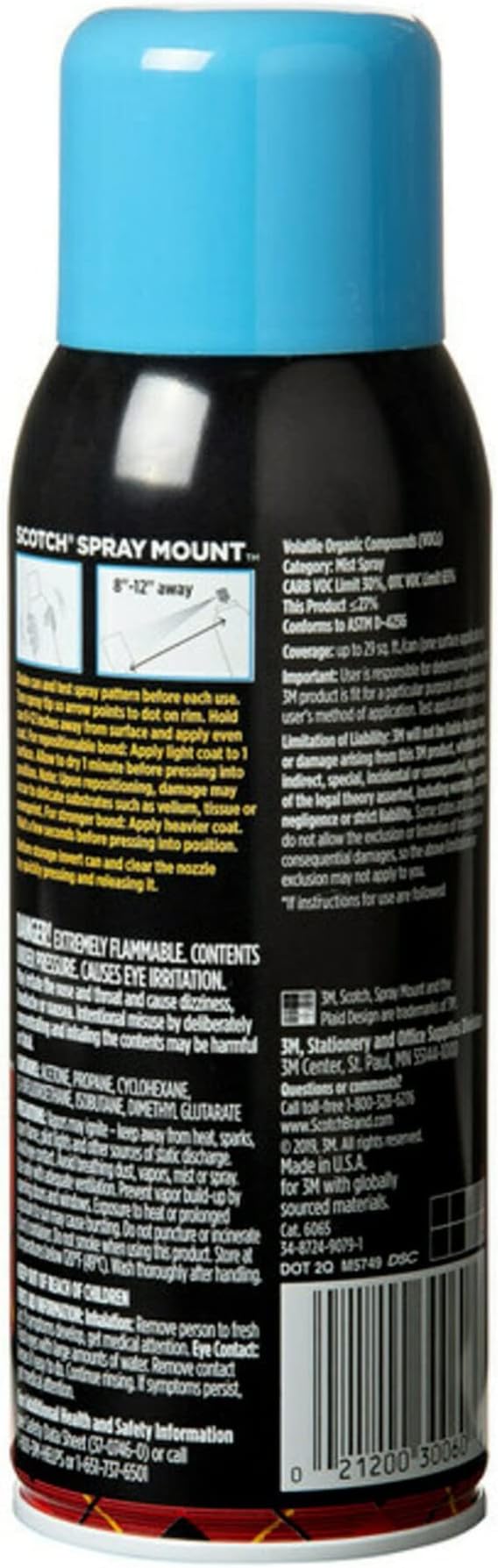 Scotch Spray Mount Repositionable Adhesive, 10.25 oz – Removable/Restickable - Image 4