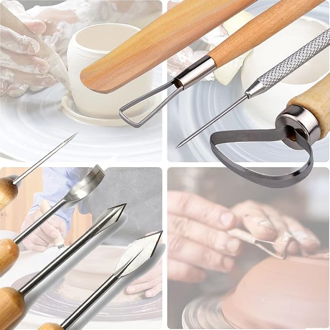 Clay Tools 40PCS Pottery Tools Clay Sculpting Tools Polymer Clay Tools Kit - Image 7